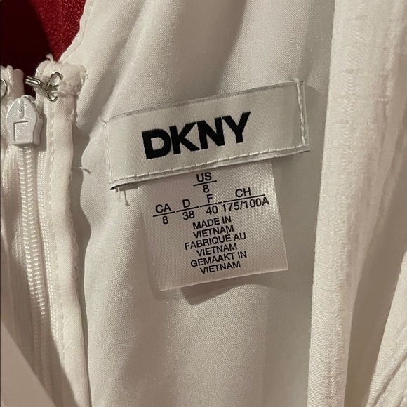 DKNY White High Low Sleeveless Lined Dress 8 - Picture 2 of 10